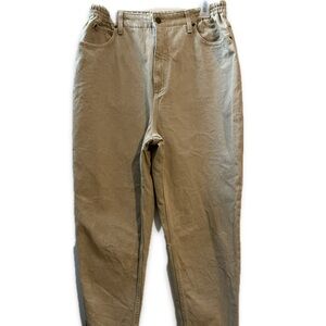 L.L. Bean Vintage Women’s Khaki High Waister Jeans Size 14